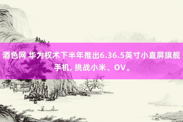 酒色网 华为权术下半年推出6.36.5英寸小直屏旗舰手机， 挑战小米、OV。