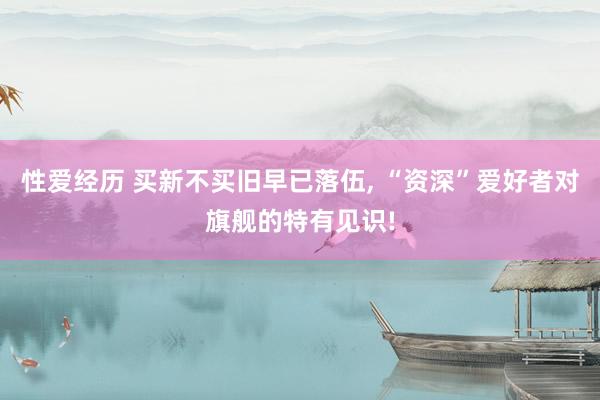 性爱经历 买新不买旧早已落伍， “资深”爱好者对旗舰的特有见识!