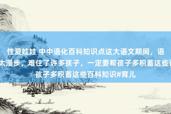 性爱娃娃 中中语化百科知识点这大语文期间，语文检修知识点太漫步，难住了许多孩子，<a href=
